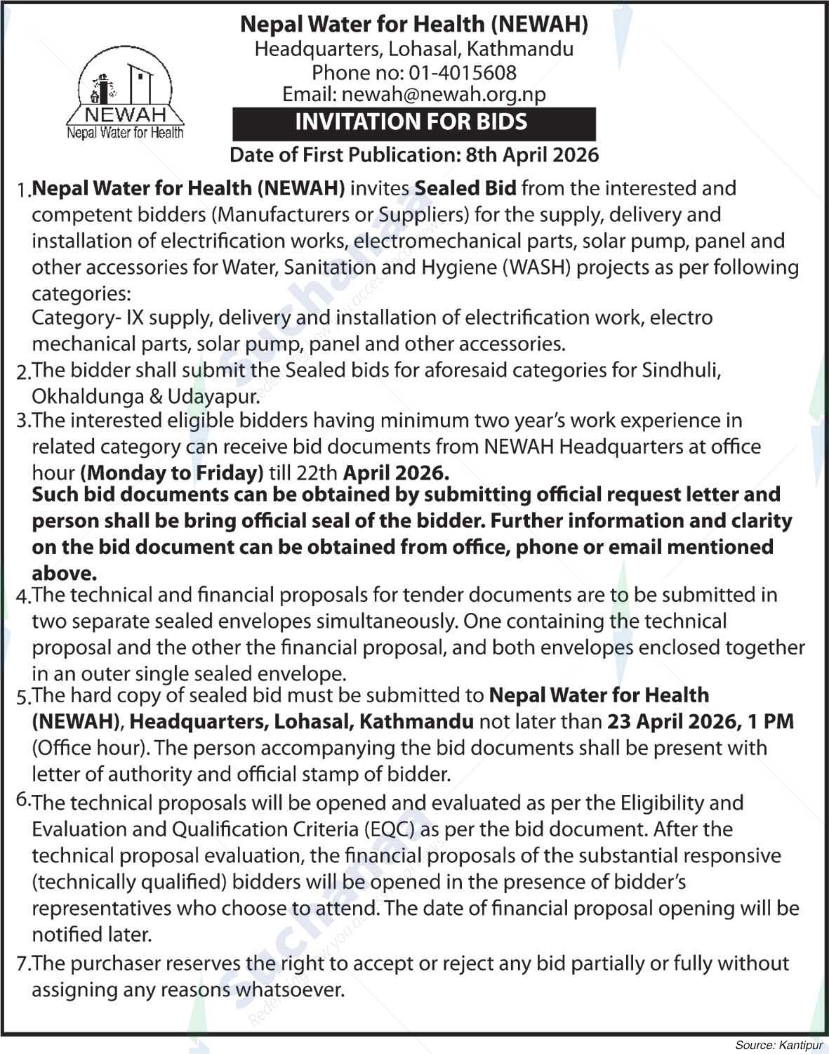 Nepal Water for Health (NEWAH)