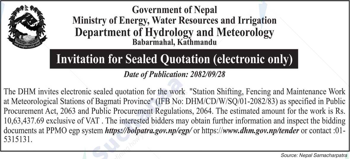 Department of Hydrology and Meteorology, Babarmahal, Kathmandu