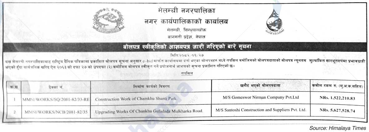 Melamchi Municipality