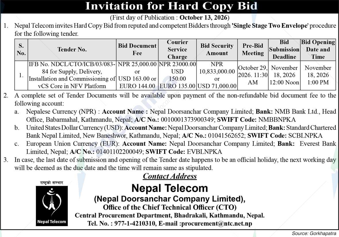 Nepal Doorsanchar Company Limited (NTC)