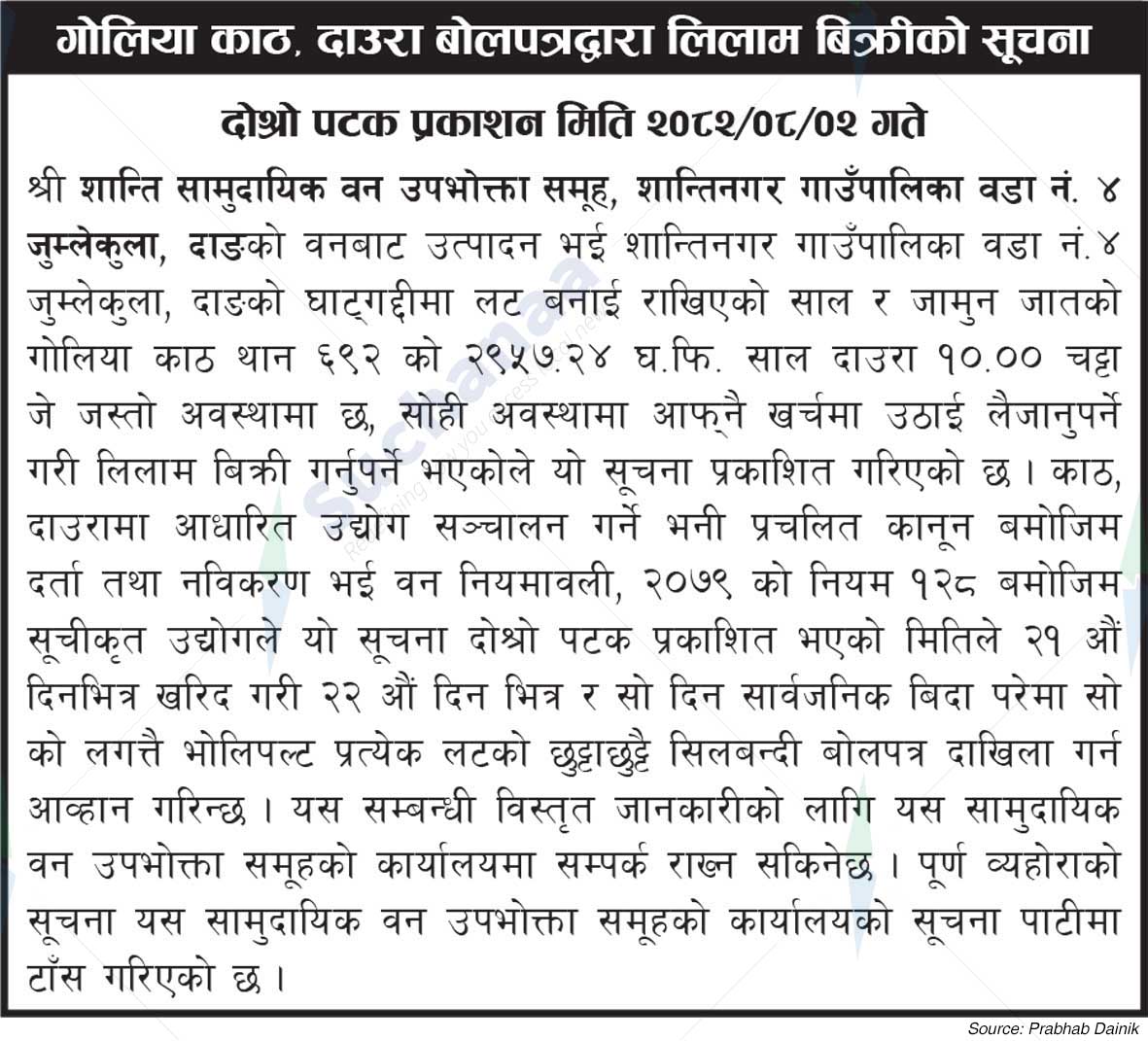 Shree Shanti Saa. Wa. Wo. Sa., Dang