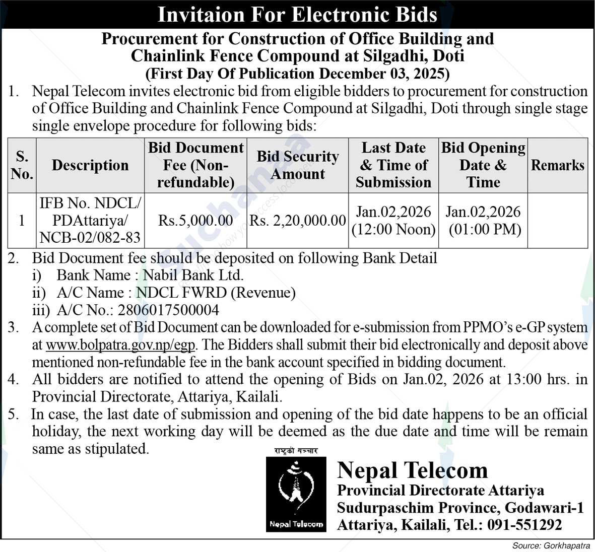 Nepal Doorsanchar Company Limited (NTC)