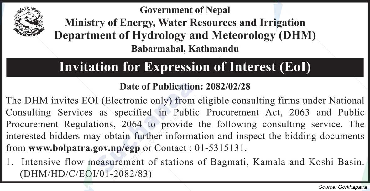 Department of Hydrology and Meteorology (DHM)