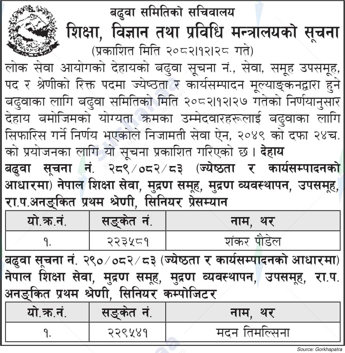 Ministry of Education, Science and Technology