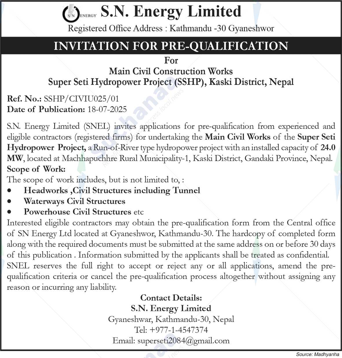 S.N. Energy Limited