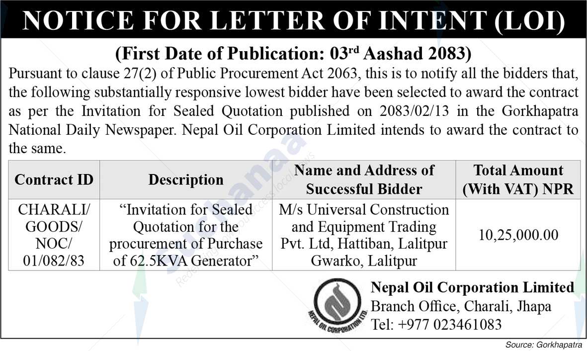Nepal Oil Corporation Limited
