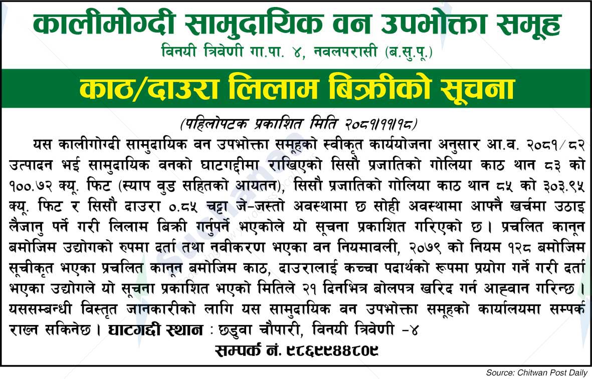 Kalimogdi Samudayik Ban Upabhokta Samuha