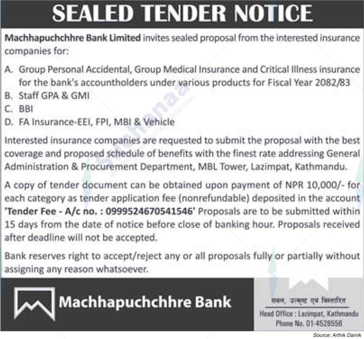 Machhapuchchhre Bank Limited