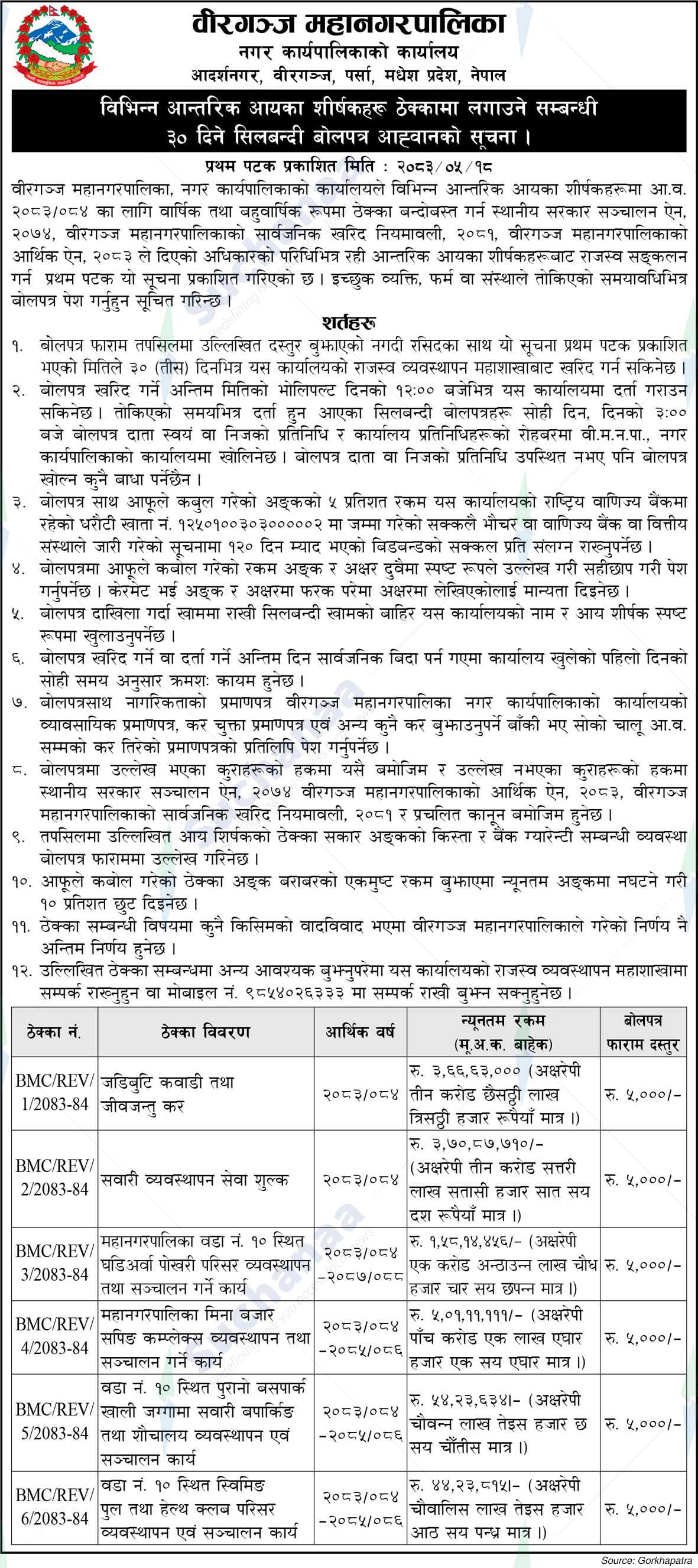 Birgunj Metropolitan City