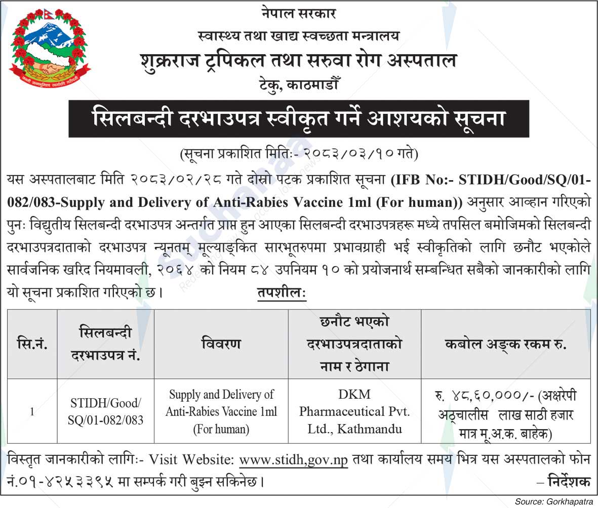 Sukraraj Tropical & Infectious Disease Hospital