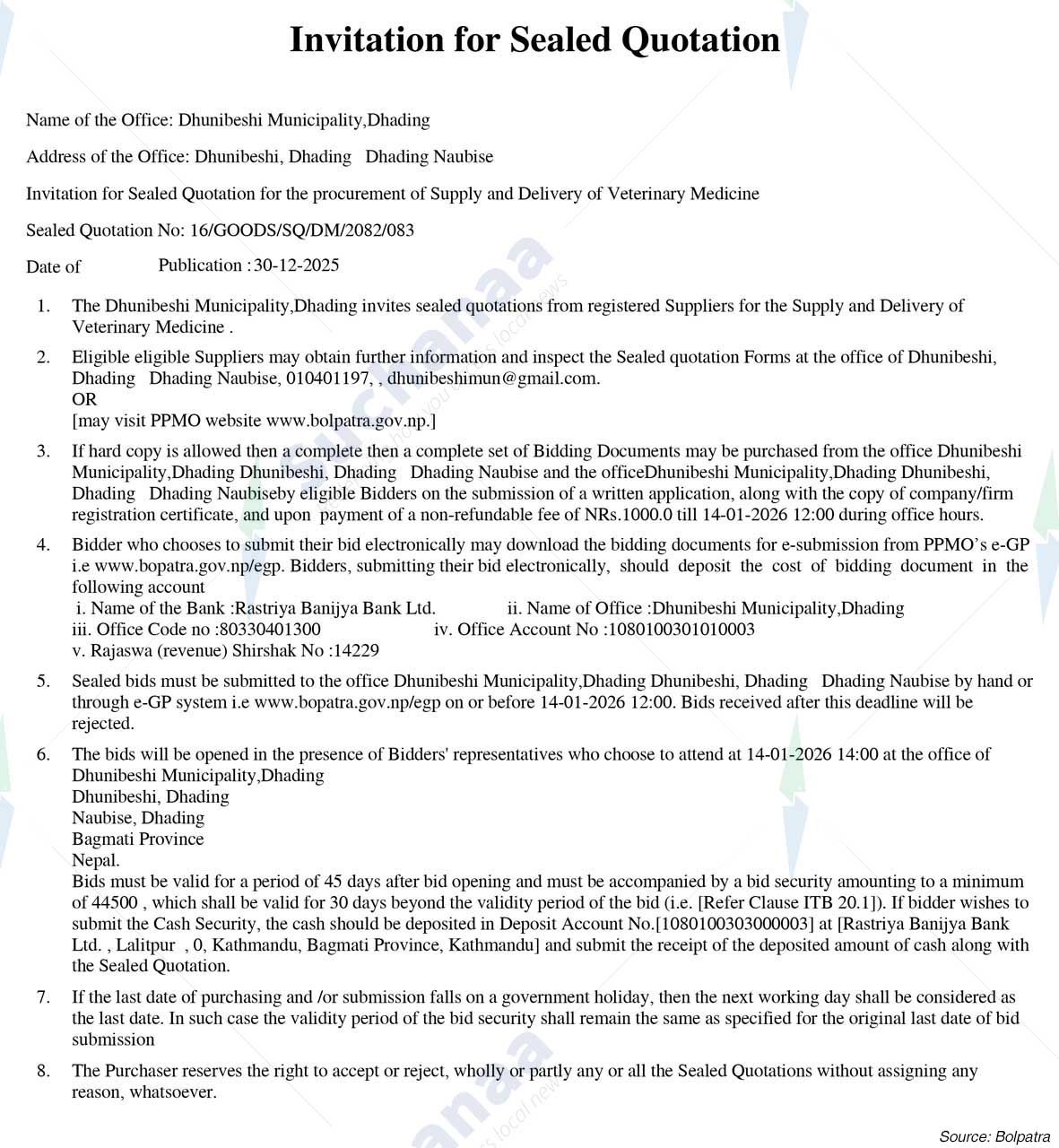 Dhunibeshi Municipality