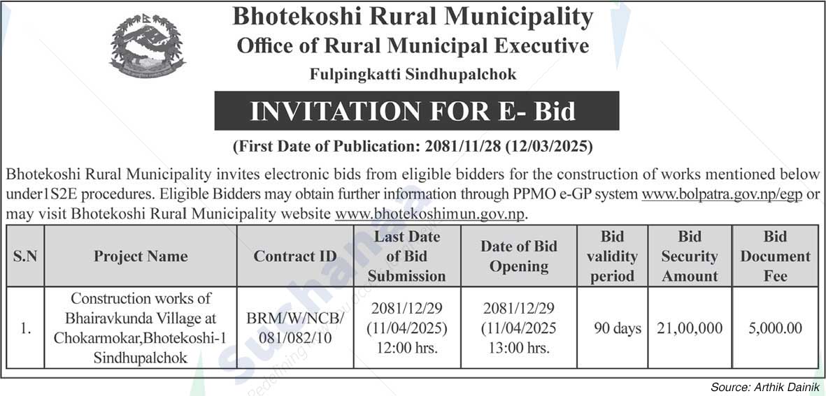 Bhotekoshi Rural Municipality