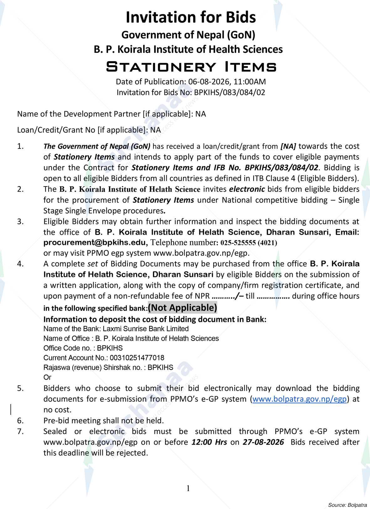 B.P. Koirala Institute of Health Sciences, Dharan