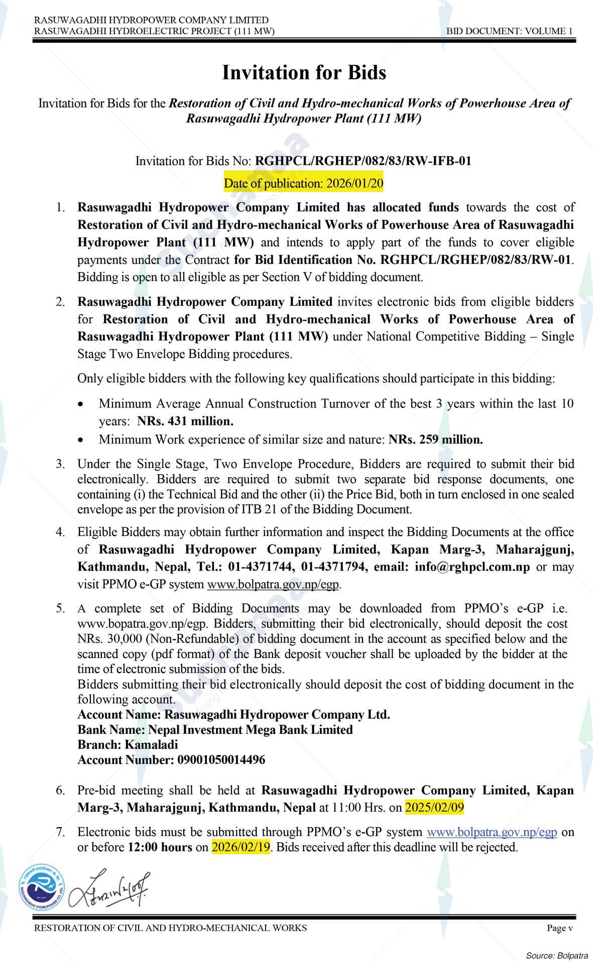 Rasuwagadhi Hydropower Co. Ltd.