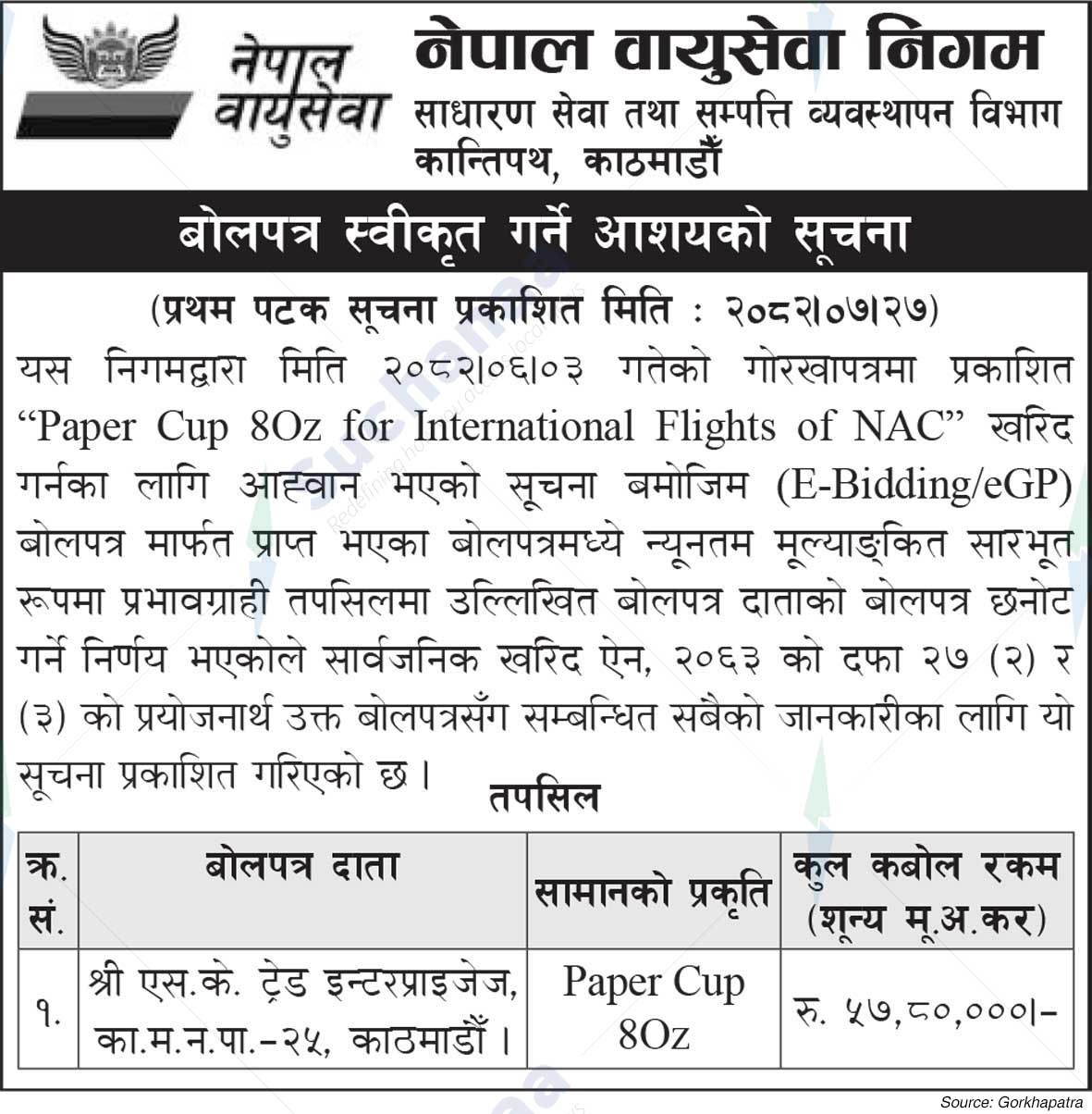 Nepal Airlines Corporation