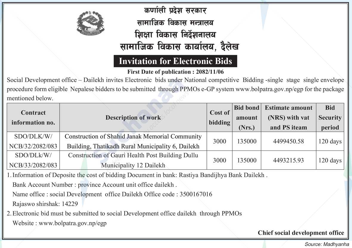 Social Development Office, Dailekh