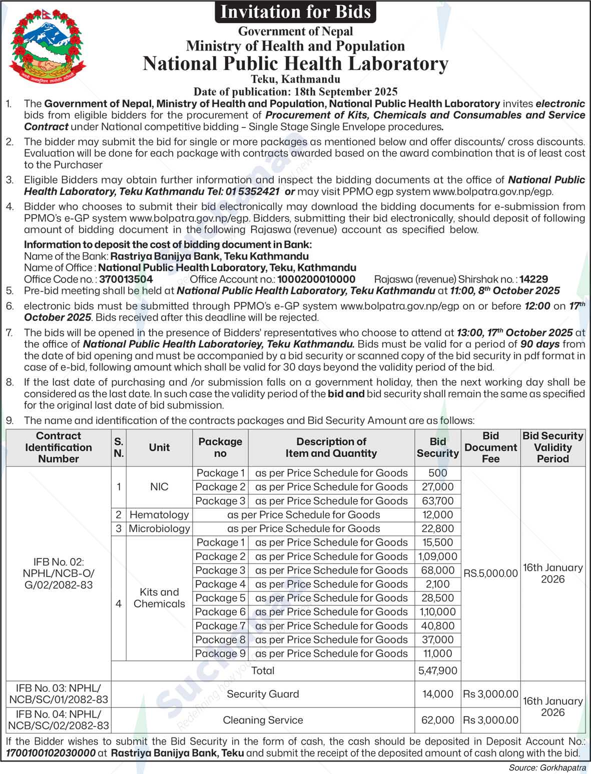 National Public Health Laboratory (NPHL)