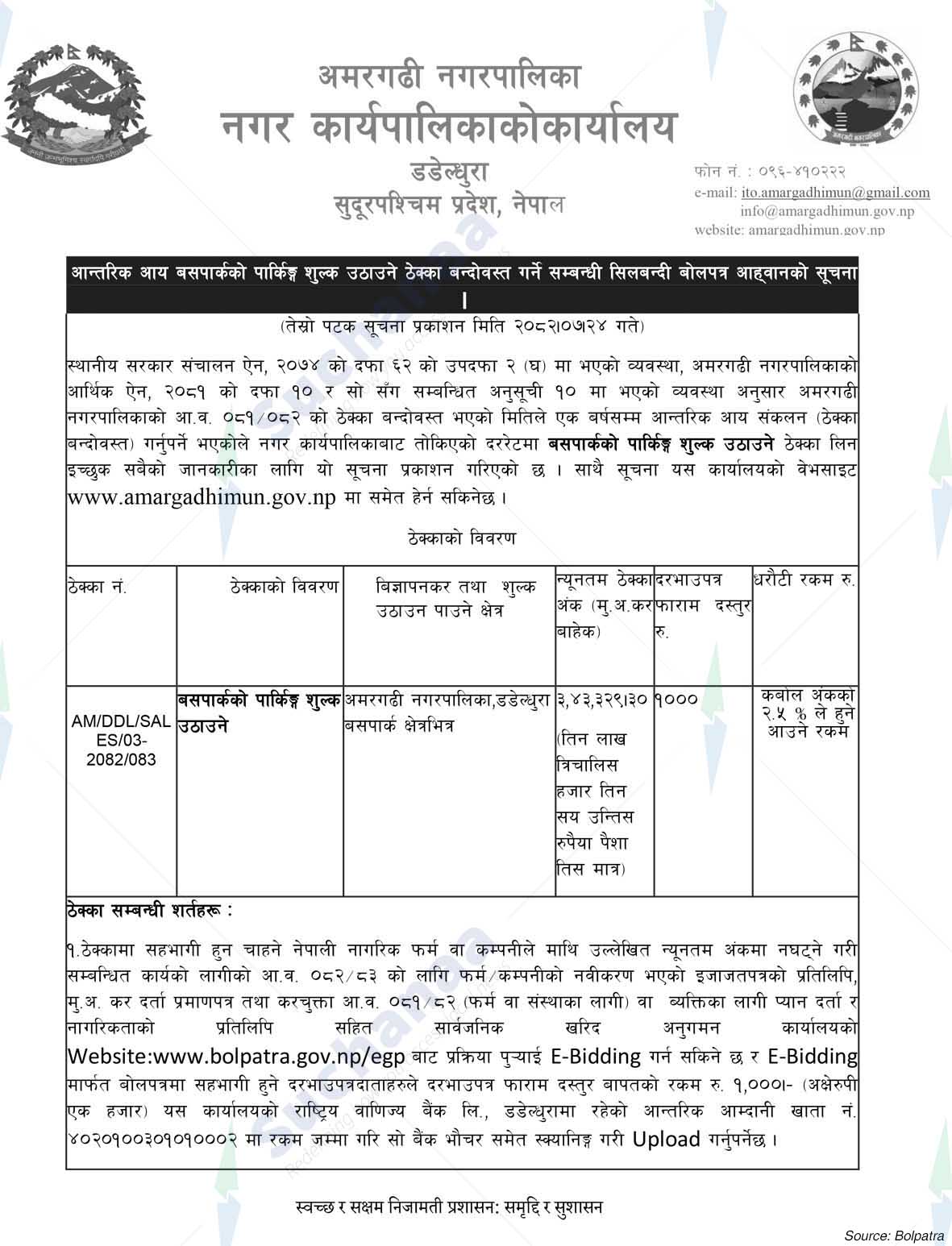 Amargadhi Municipality