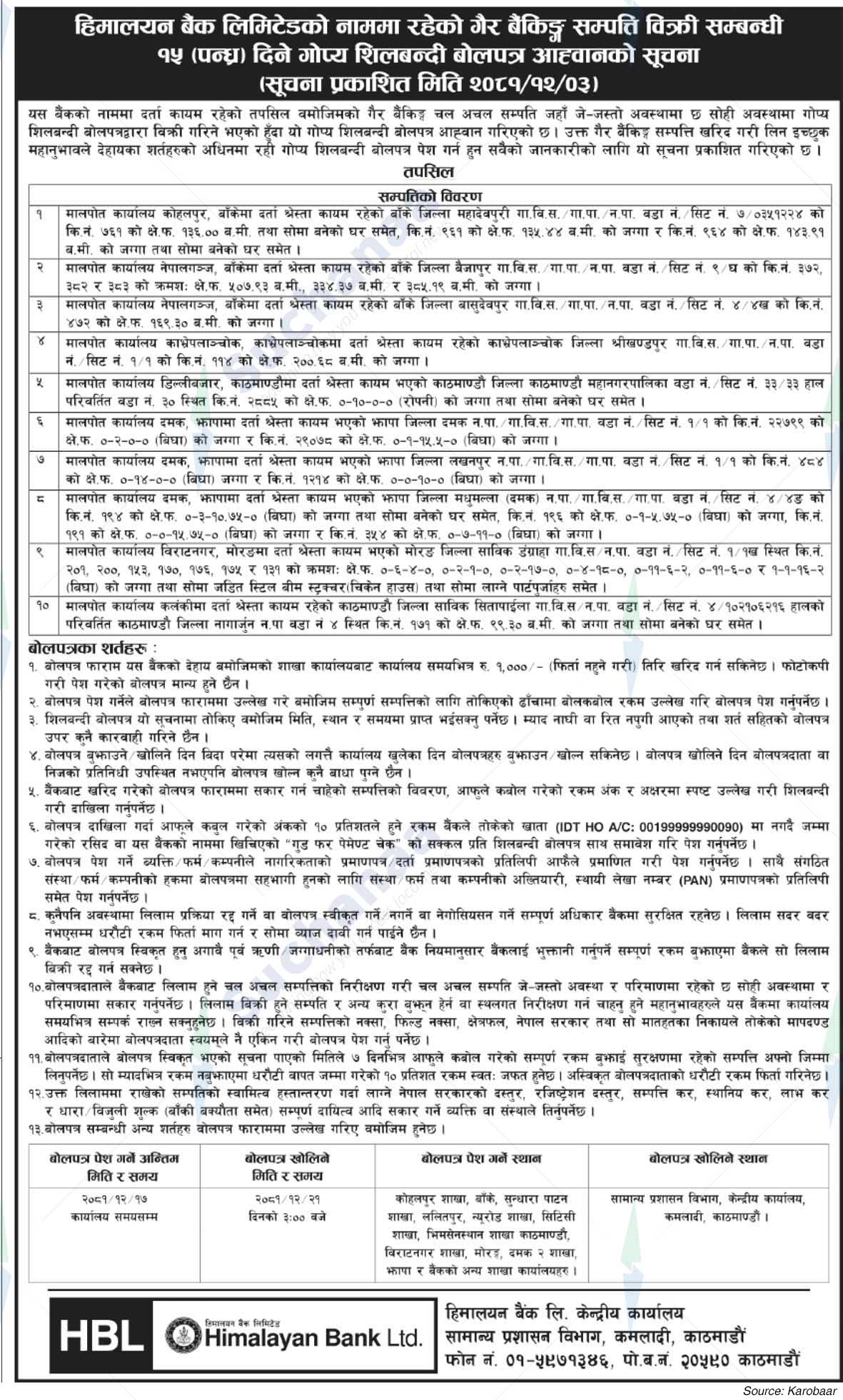 Himalayan Bank Ltd.