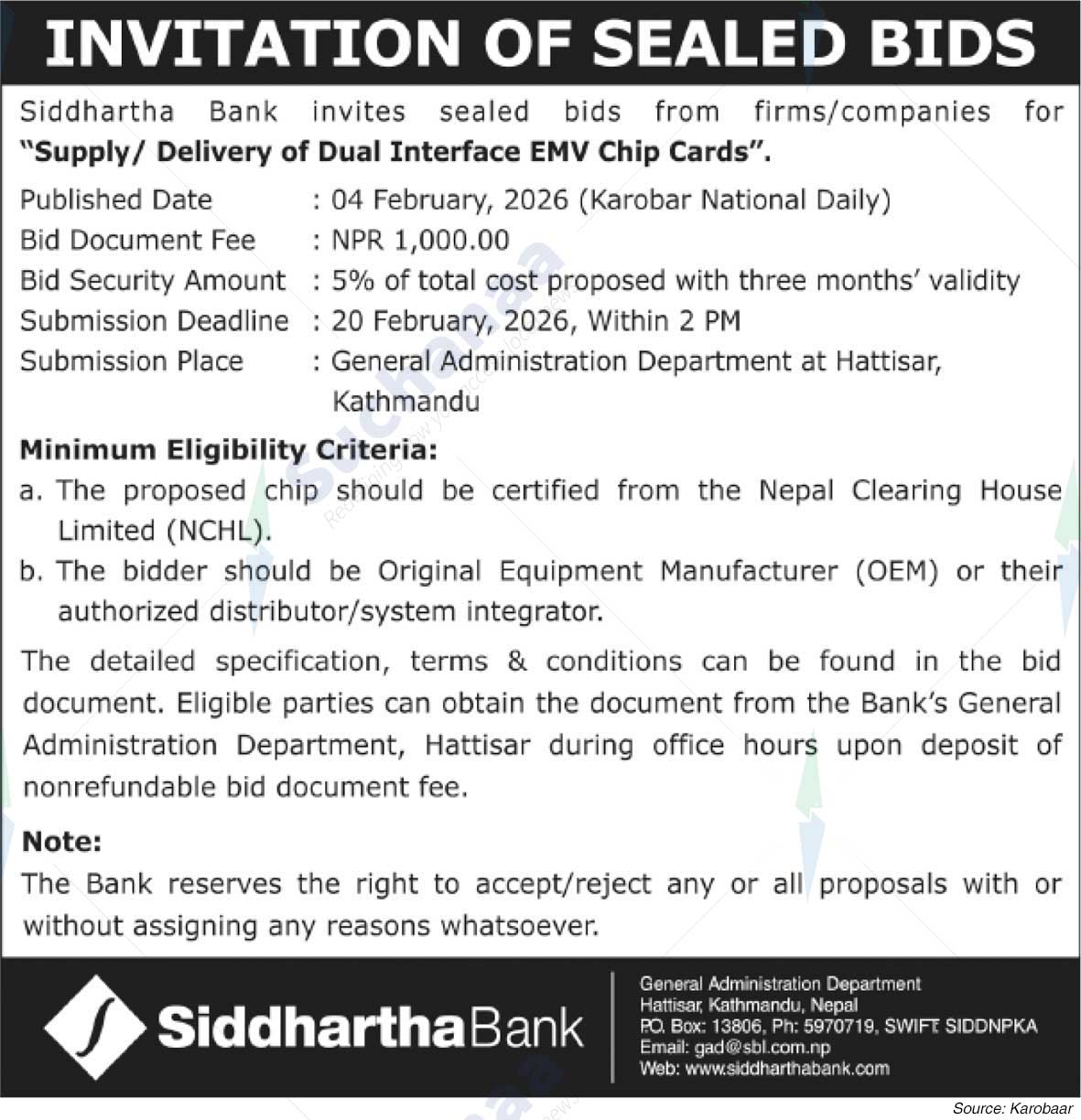 Siddhartha Bank Limited
