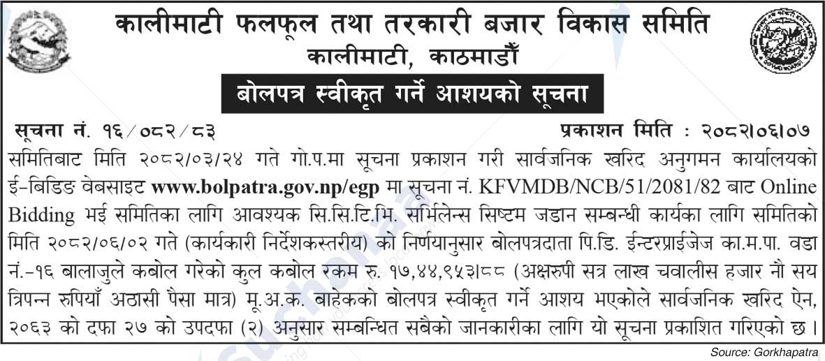 Kalimati Fruit and Vegetable Market Development Committee, Kathmandu