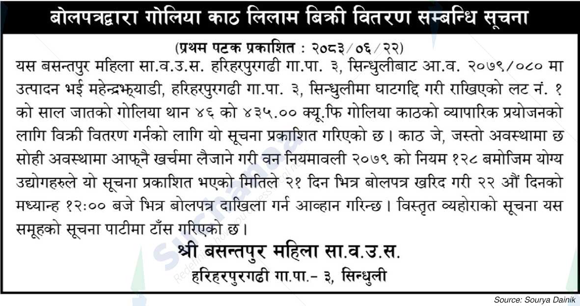 Shree Basantapur Mahila Saa.Wa.Wo.Sa.