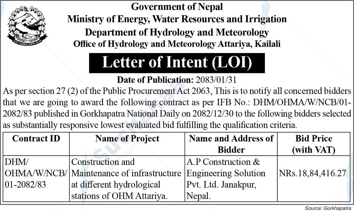 Office of Hydrology and Meteorology, Attariya, Kailali
