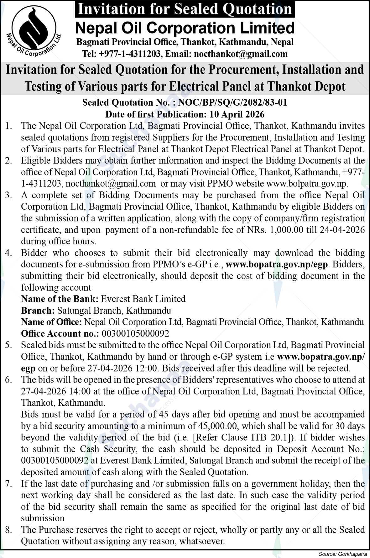 Nepal Oil Corporation Limited