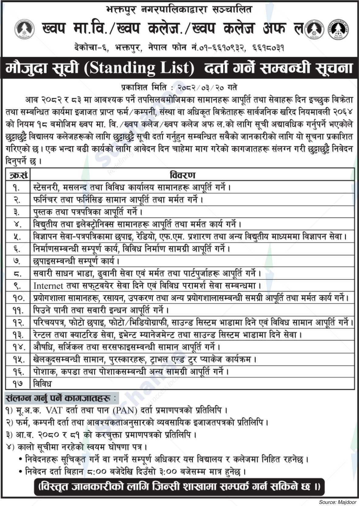 Khwopa High School/Khwopa College/Khwopa College of Law