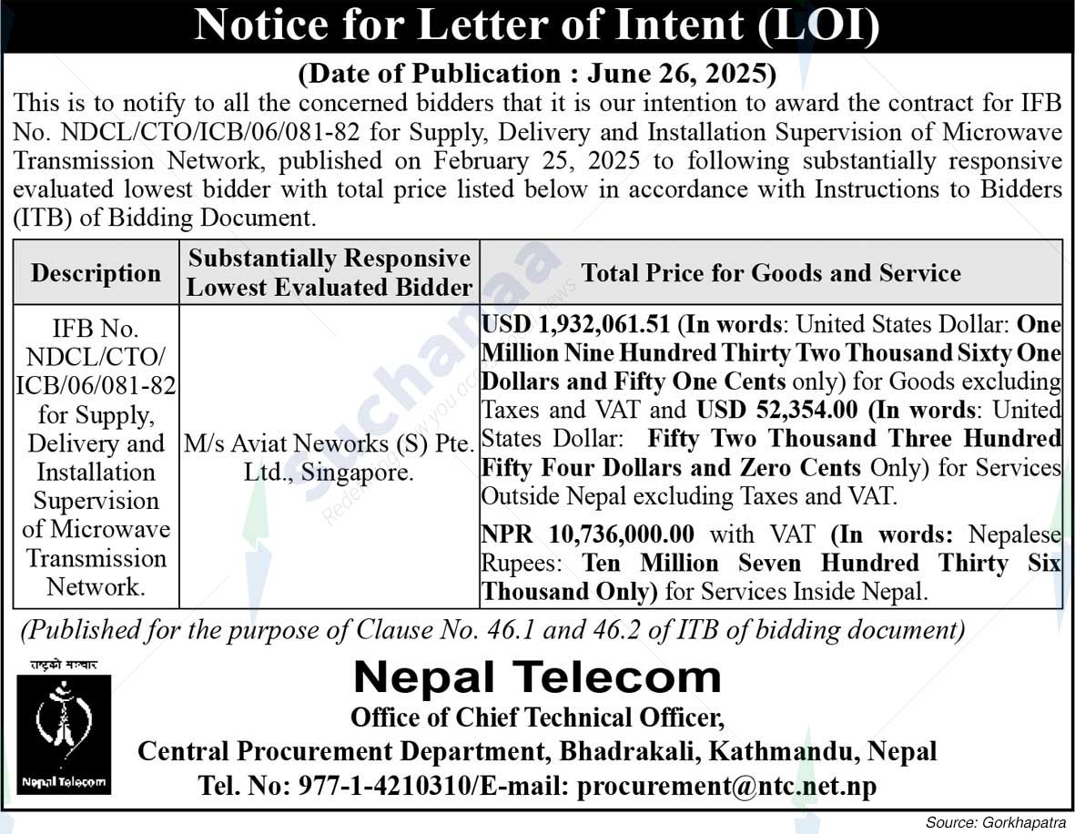 Nepal Doorsanchar Company Limited (NTC)