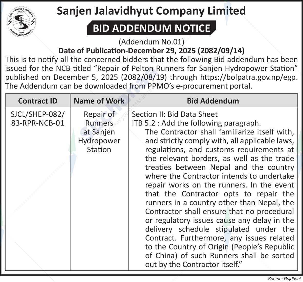 Sanjen Jalavidhyut Company Limited