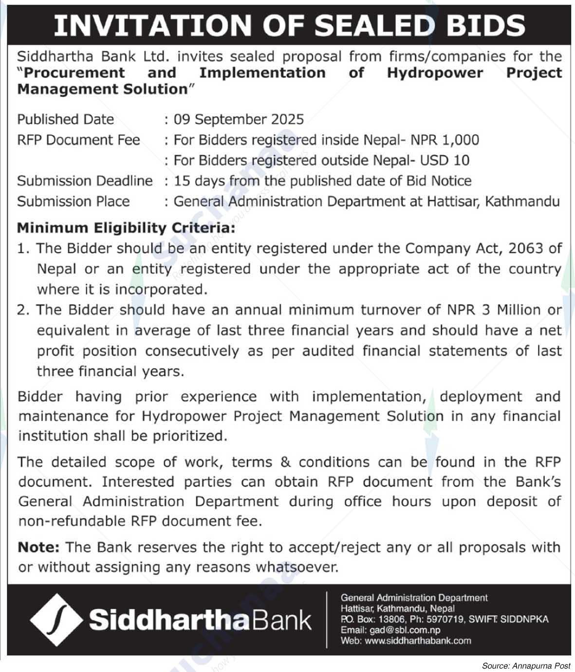 Siddhartha Bank Limited