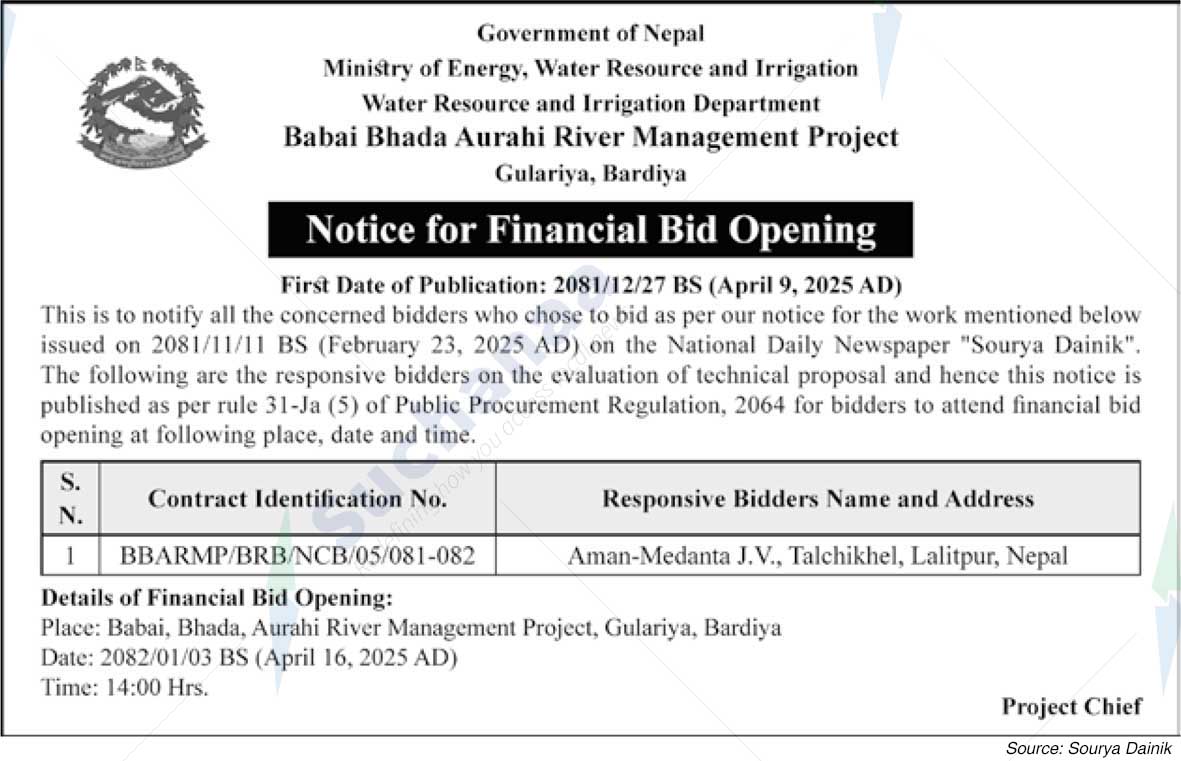 Babai Bhada Aurahi River Management Project