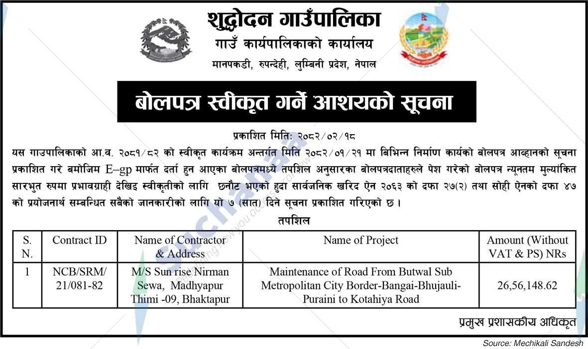 Shuddhodhan Rural Municipality