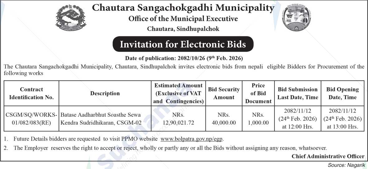 Chautara Sangchokgadhi Municipality
