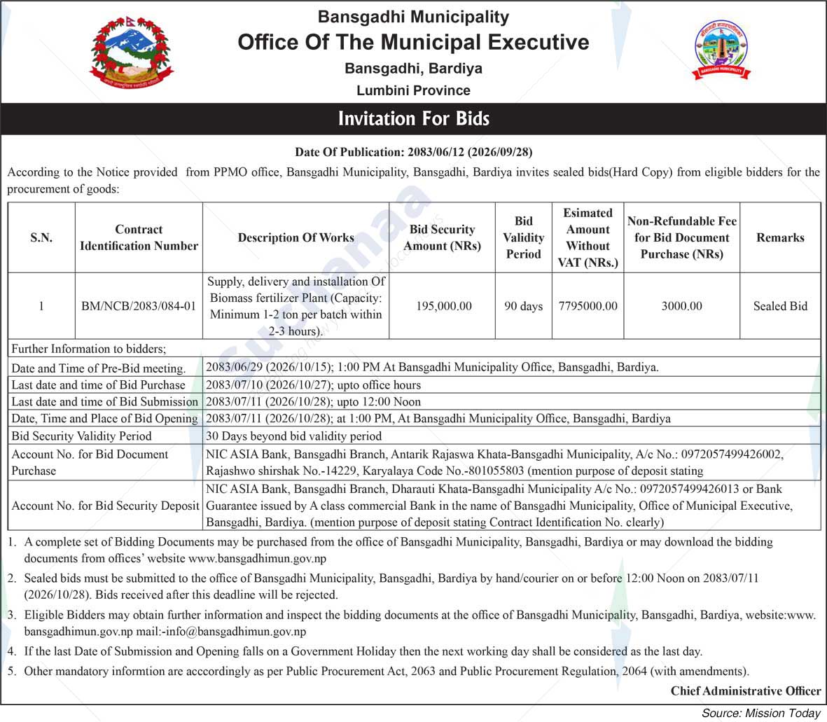 Bansgadhi Municipality