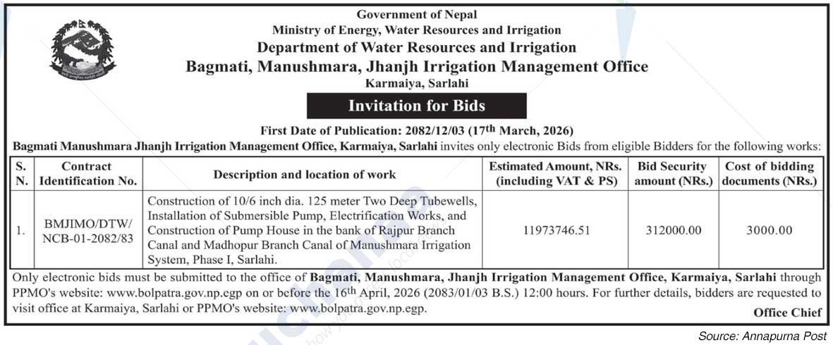 Bagmati Manushmara Jhanjh Irrigation Management Office