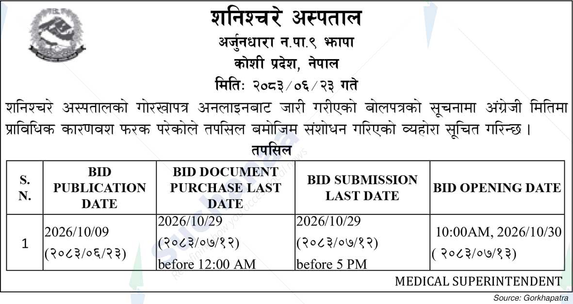 Shanischare Hospital, Jhapa