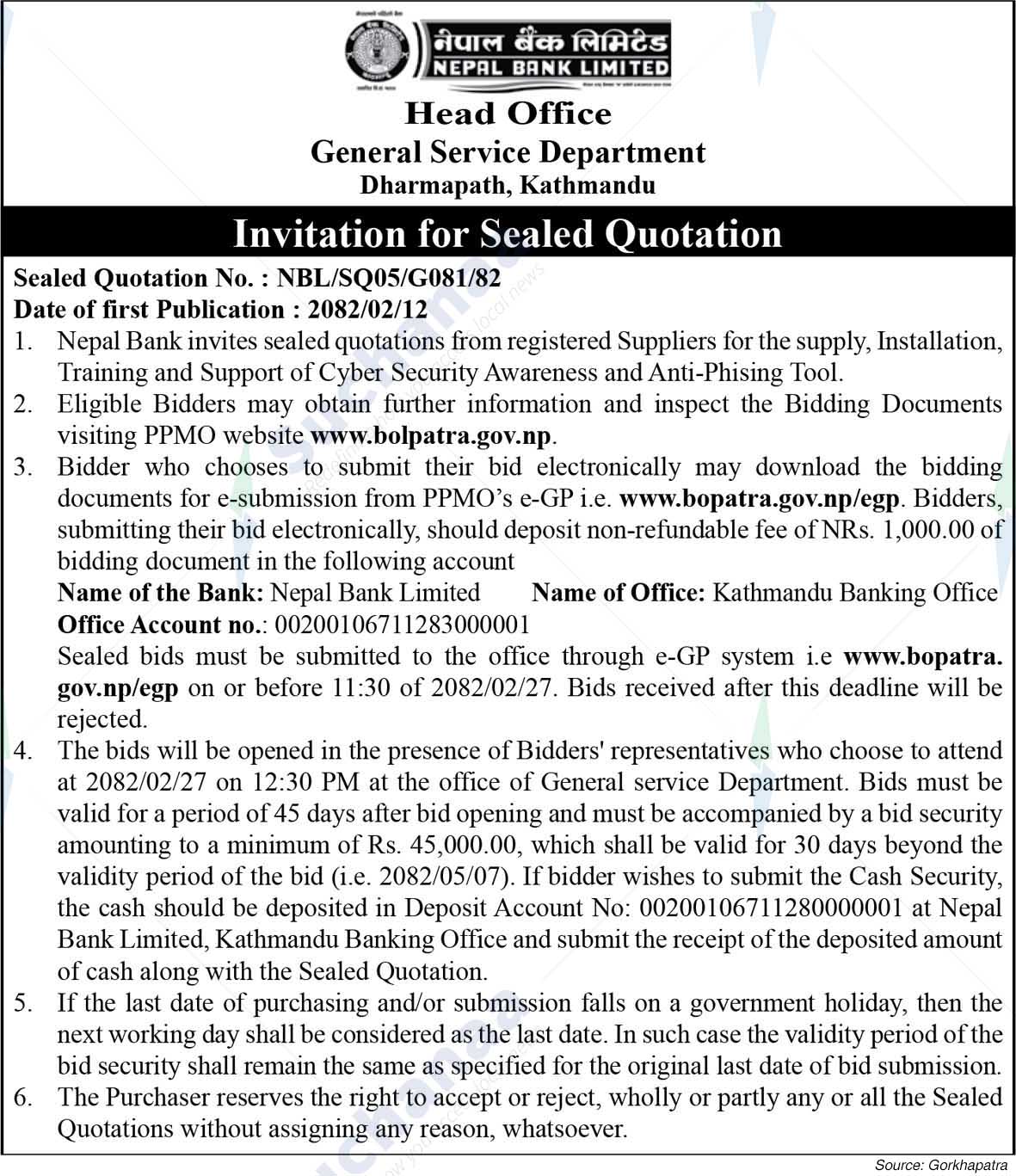 Nepal Bank Limited