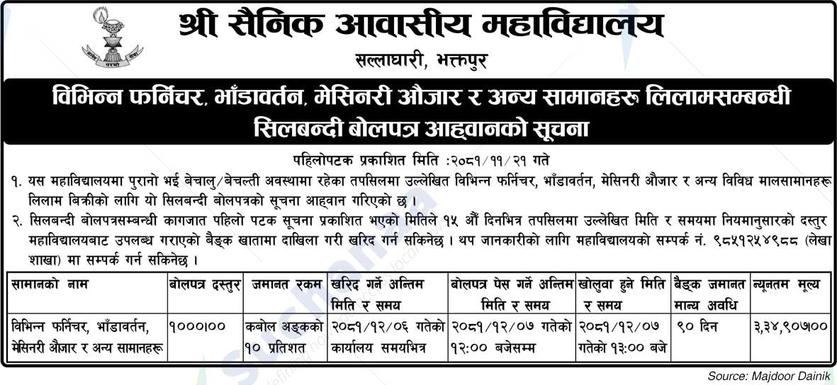 Shree Sainik Aawasiya Mahavidhyalaya
