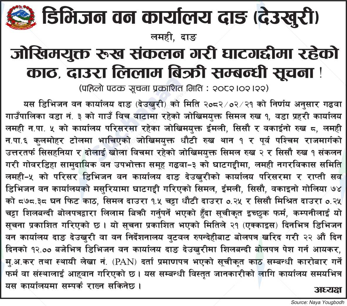 Division Forest Office Dang (Deukhuri)