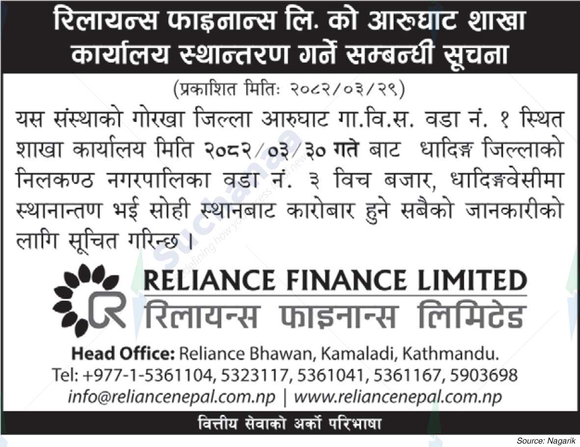 Reliance Finance Limited