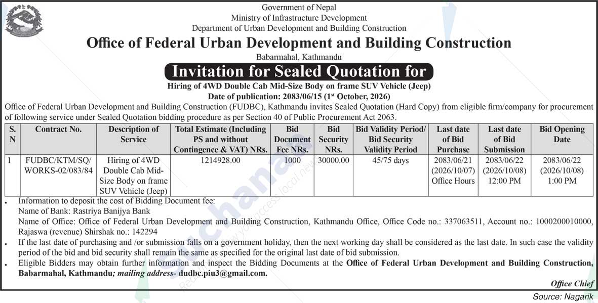 Office of Federal Urban Development and Building Construction