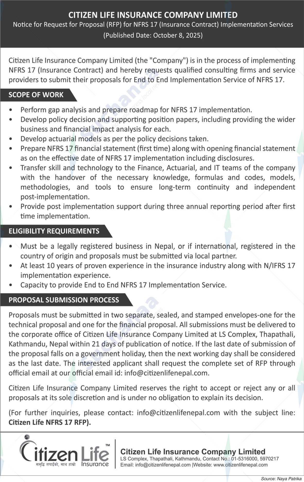 Citizen Life Insurance Limited