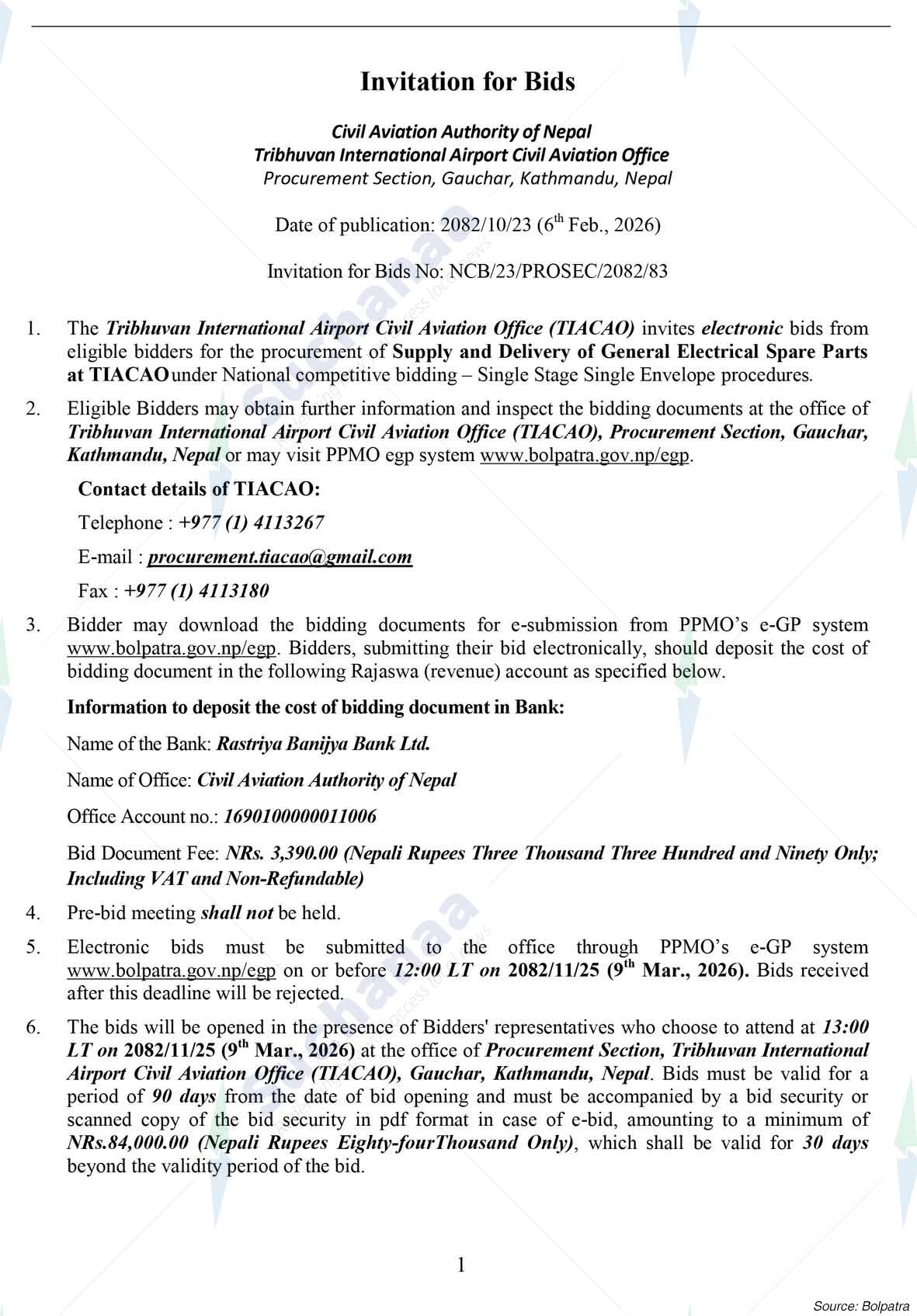 Tribhuvan International Airport