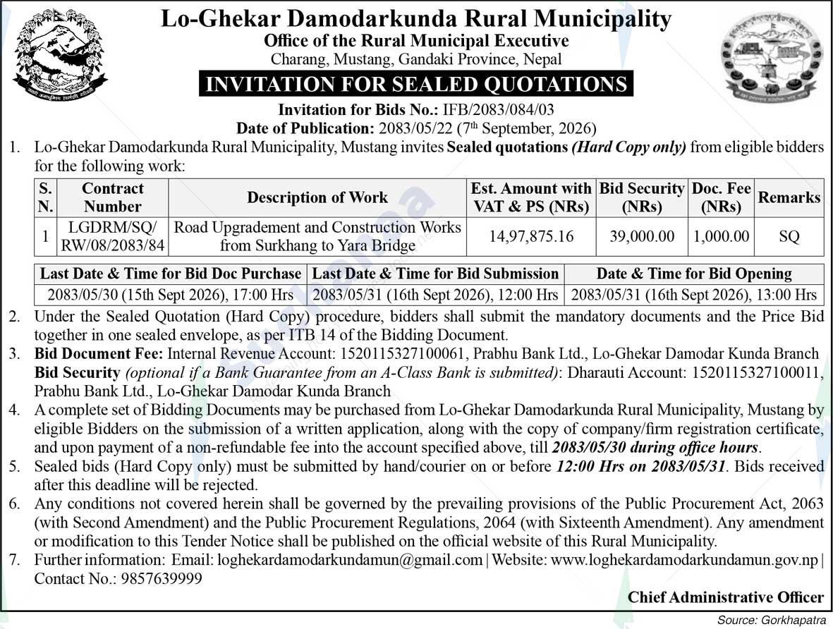 Lo-Ghekar Damodarkunda Rural Municipality