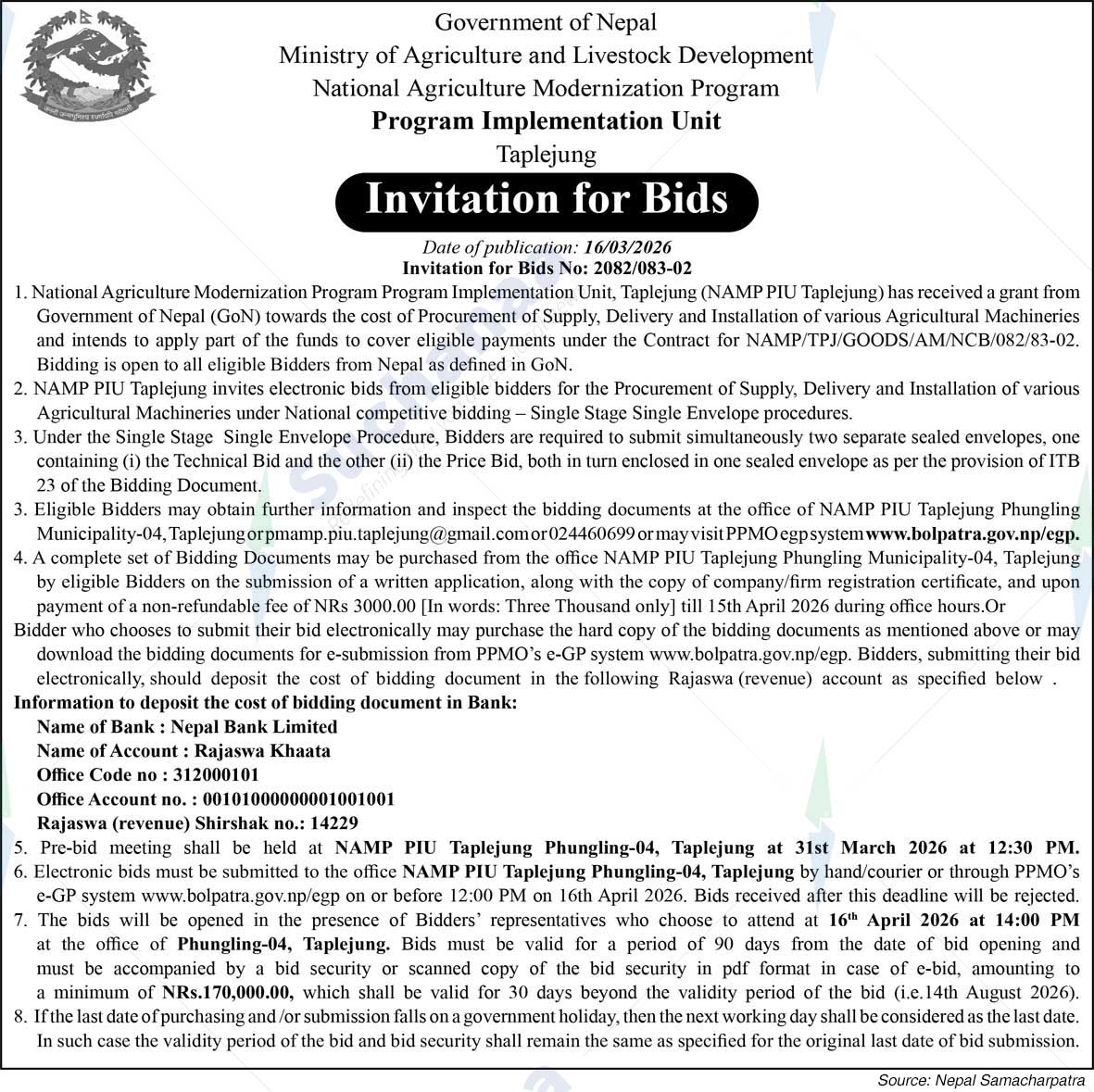 Program Implementation Unit, Taplejung