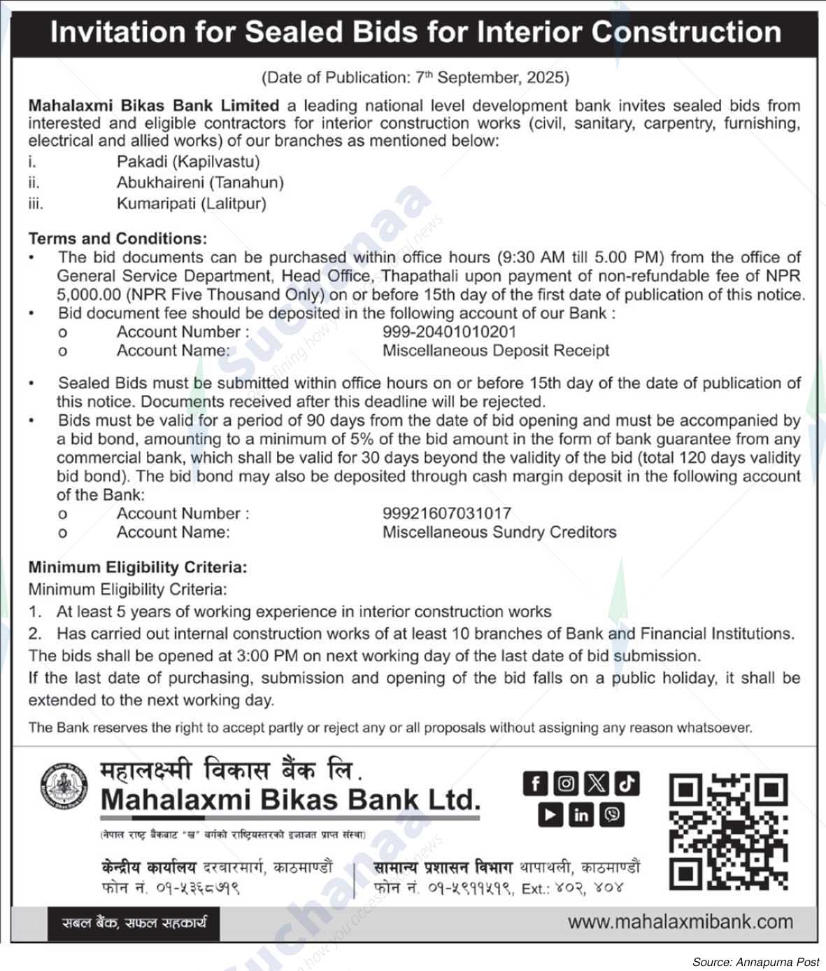 Mahalaxmi Bikas Bank Ltd.