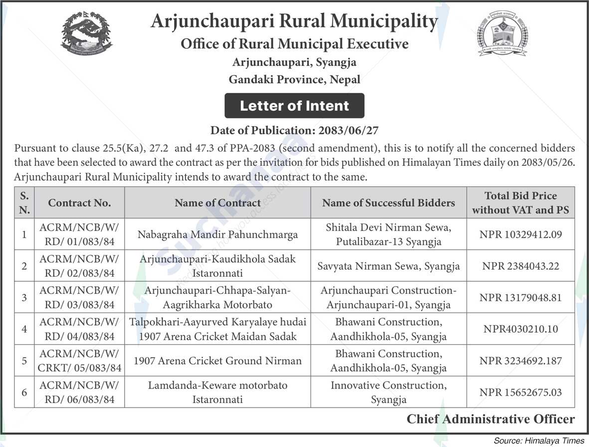 Arjunchaupari Rural Municipality