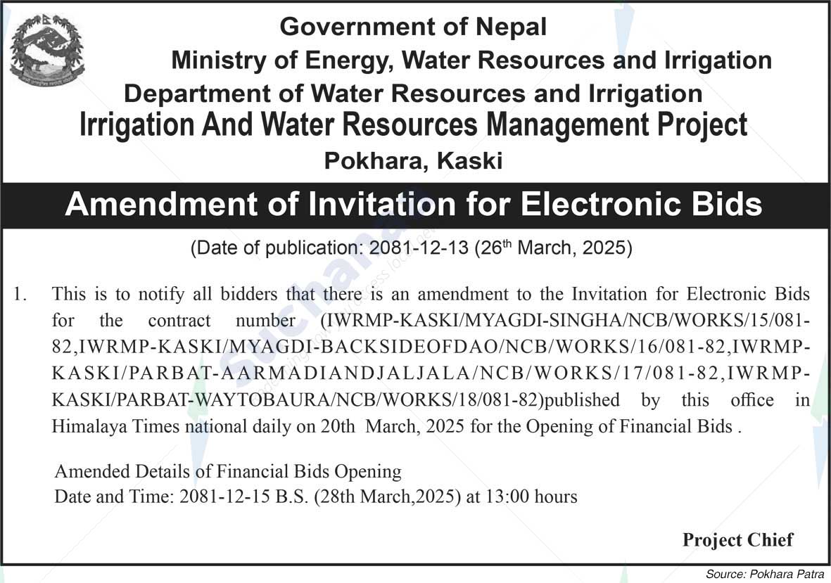 Irrigation And Water Resources Management Project